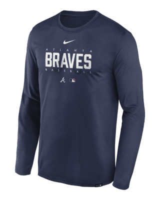 Nike Men's Atlanta Braves Navy Outline Legend Dri-FIT T-Shirt