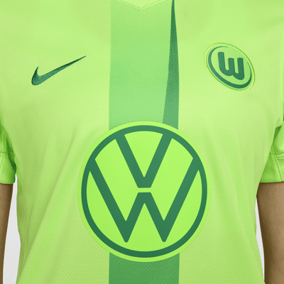 VfL Wolfsburg 2024/25 Stadium Home Women's Nike Dri-FIT Football Replica Shirt