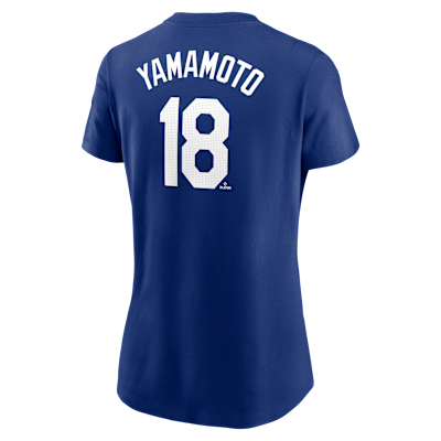 Yoshinobu Yamamoto Los Angeles Dodgers 2025 World Series Champions Women's Nike MLB T-Shirt