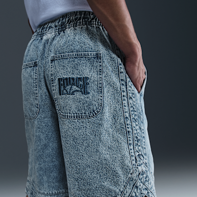 Nike 25 cm Denim Erkek Basketbol Şortu
