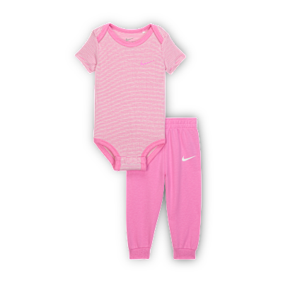 Nike Baby (0-6M) Striped Bodysuit and Joggers Set