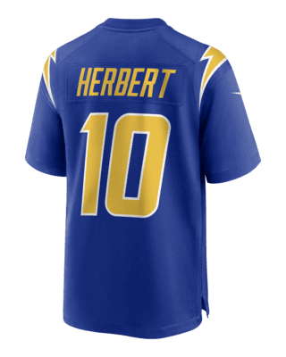 Men's Nike Justin Herbert Powder Blue Los Angeles Chargers Player Game  Jersey