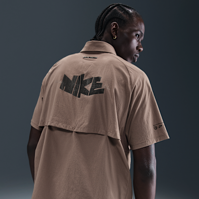 Camisola de running de manga curta com botões Dri-FIT UV Nike para homem