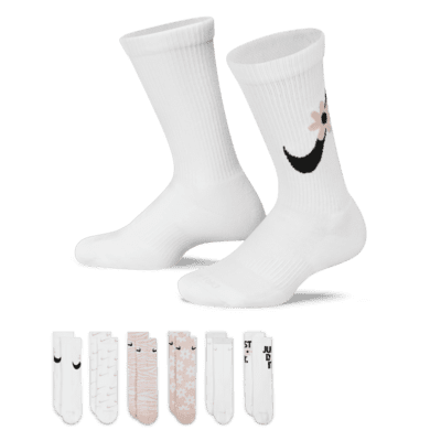 Nike Everyday Plus Cushioned Kids' Crew Socks (6 Pairs)