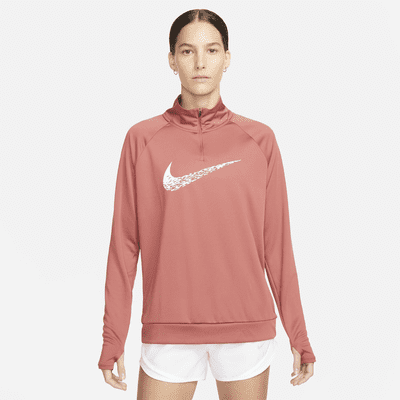 Nike Womens Dri-FIT Swoosh 1/4 Zip Running Top