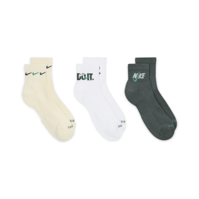 Nike Everyday Plus Cushioned Training Ankle Socks (3 Pairs)