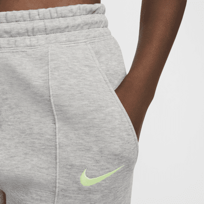 FC Barcelona Tech Fleece Nike Soccer közepes derekú női szabadidőnadrág