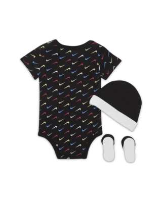 Jordan Baby 3-Piece Swoosh Boxed Set Baby 3-Piece Bodysuit Set