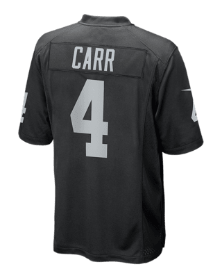 Women's Las Vegas Raiders Derek Carr Nike Black Game Player Jersey