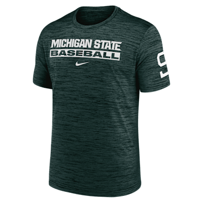 Michigan State Spartans Velocity Baseball Wordmark Stack