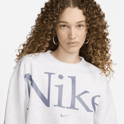 Sudadera oversized de cuello redondo con logo para mujer Nike Sportswear Phoenix Fleece