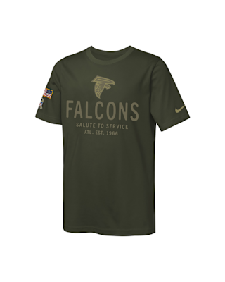 Детская футболка Atlanta Falcons Salute to Service Sideline Big Kids’ Nike Dri-FIT NFL