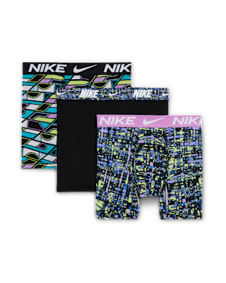 Подростковые  Nike Dri-FIT Micro Print Big Kids' Boxer Briefs (3 Pairs)