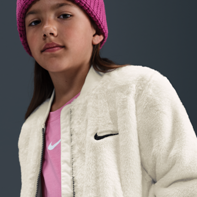 Nike Little Kids' Faux Fur Bomber Jacket
