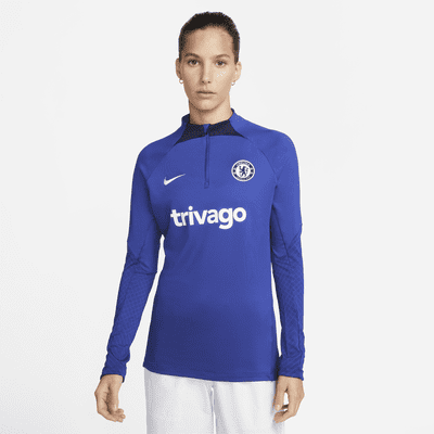 Camiseta de entrenamiento de fútbol Nike Dri-FIT para mujer Chelsea FC Strike