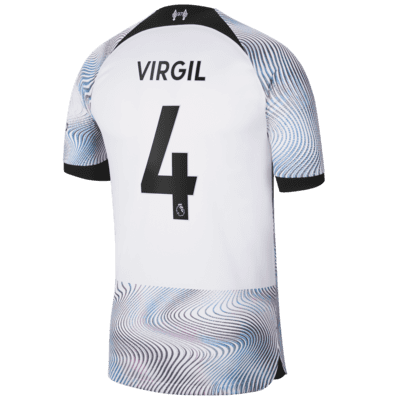 Jersey de fútbol de Nike Dri-FIT para hombre del Liverpool visitante (Virgil van Dijk) 2022/23 Stadium