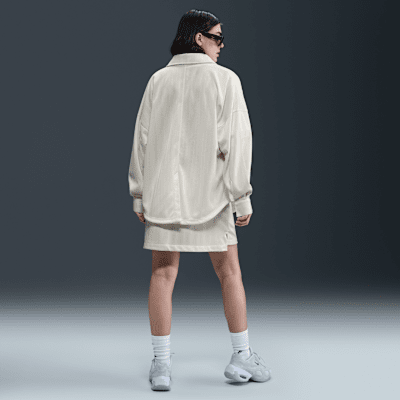 Nike Sportswear Women's Oversized Jacquard Striped Button-Down Shirt