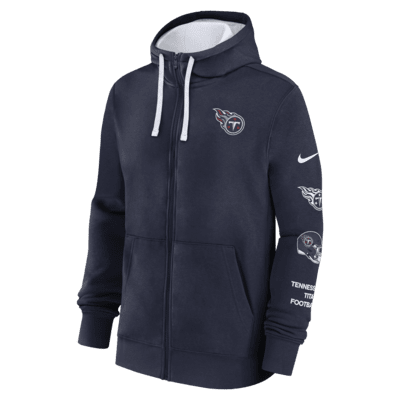 Tennessee Titans Club Men's Nike NFL Full-Zip Hoodie