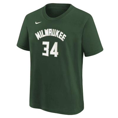 Playera Nike NBA para niños talla grande Giannis Antetokounmpo Bucks