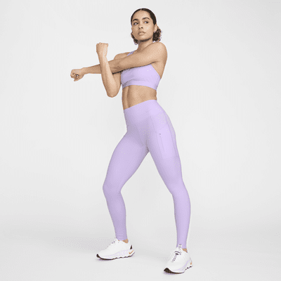 Nike Go Leggings de longitud completa, talle medio y sujeción firme con bolsillos - Mujer