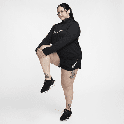 Vêtement deuxième couche à 1/4 de zip Dri-FIT Nike Swoosh pour femme (grande taille)