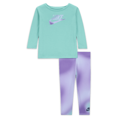 Nike Dri-FIT Baby (12–24M) Long-Sleeve T-Shirt and Leggings Set