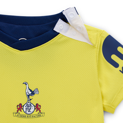 Tredelat fotbollsställ Tottenham Hotspur 2025/26 Stadium (tredjeställ) Nike Total 90 för baby/små barn