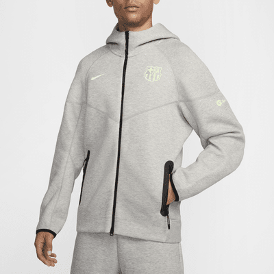 FC Barcelona Tech Fleece Windrunner Sudadera con capucha de fútbol con cremallera completa Nike - Hombre