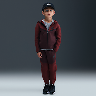 Dwuczęściowy zestaw z bluzą z zamkiem na całej długości dla małych dzieci Tech Fleece Nike Sportswear