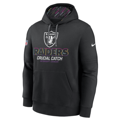 Sudadera con gorro sin cierre Nike de la NFL para hombre Las Vegas Raiders Crucial Catch Club