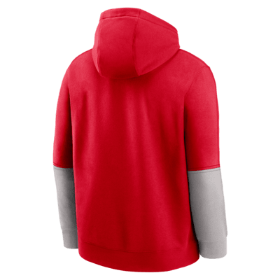 Ohio State Buckeyes Sideline Team Issue Club Men's Nike College Pullover Hoodie