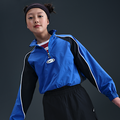 Chamarra deportiva de cierre de 1/4 para niña Nike Sportswear