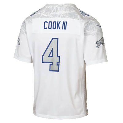 James Cook III Buffalo Bills Rivalries Collection Big Kids' Nike NFL Game Jersey