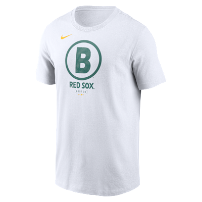 Playera Nike de la MLB para hombre Boston Red Sox City Connect Large Logo