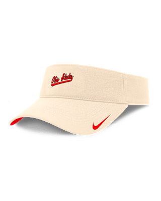 Мужские  Ohio State Buckeyes Primetime Ace Nike Dri-FIT College Adjustable Visor