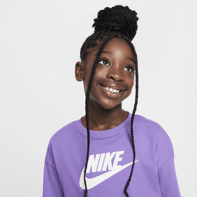 Playera de manga larga para niña talla grande Nike Sportswear