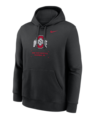 Мужское худи Ohio State Club Basketball 2-Hit Nike College Pullover Hoodie для баскетбола