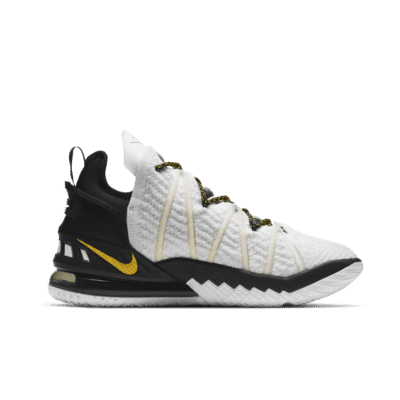 Calzado de básquetbol LeBron 18 “White/Black/Gold”