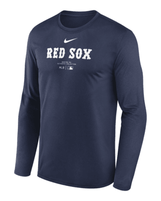 Мужская футболка Boston Red Sox Authentic Collection Practice Nike Dri-FIT MLB Long-Sleeve