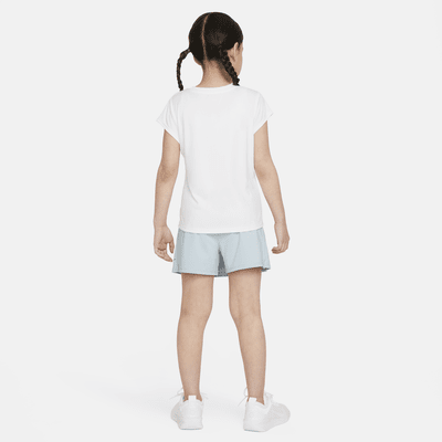 Set skort para niñas talla pequeña Nike Dri-FIT Prep in Your Step