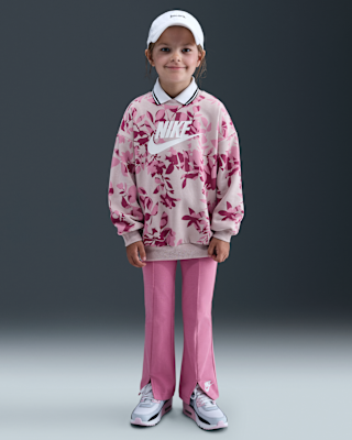 Детские тайтсы Nike Little Kids' Floral Camo Crew and Leggings Set
