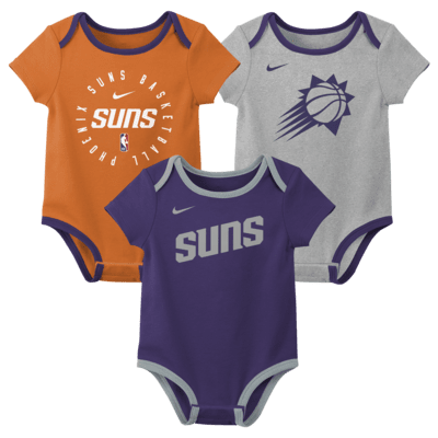 Conjunto de body de la NBA Nike para bebé (3 piezas) Phoenix Suns