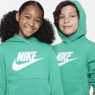 Sudadera con gorro para niños talla grande Nike Sportswear Club Fleece