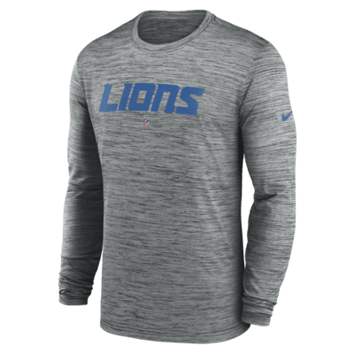 Nike Men's Detroit Lions Team Athletic Grey T-Shirt