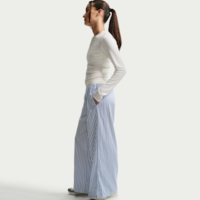 Nike Sportswear Chill Poplin Women's Loose Mid-Rise Woven Striped Trousers