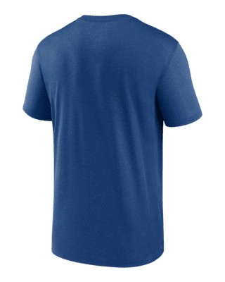 Men's Nike Royal Indianapolis Colts Wordmark Logo Tri-Blend T-Shirt