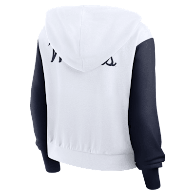 Sudadera con gorro universitaria Nike de cierre completo para mujer Arizona Athletic Prep Colorblocked Script
