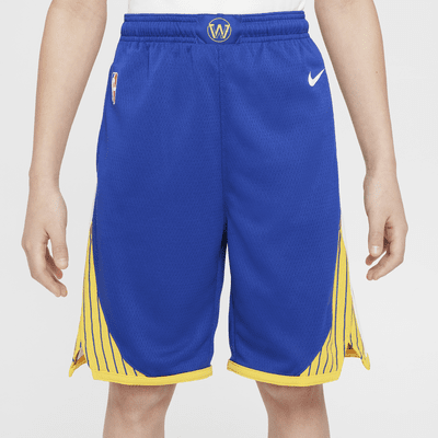 Golden State Warriors 2023/24 Icon Edition Older Kids' (Boys') Nike NBA Swingman Shorts