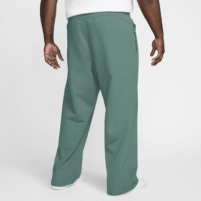 Pants de tejido Fleece con dobladillo abierto para hombre Nike Solo Swoosh