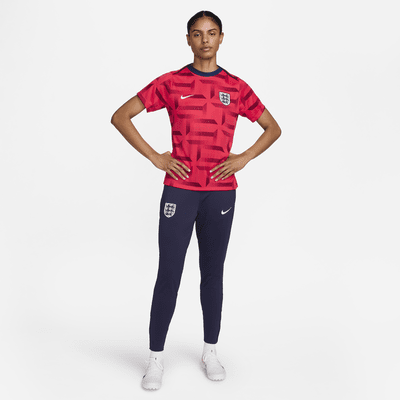 Inglaterra Academy Pro Camiseta de fútbol de manga corta para antes del partido Nike Dri-FIT - Mujer